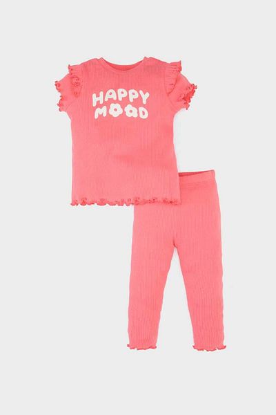 DeFacto Pink Baby Girl Top and Bottom Set A0457A5/Rd194