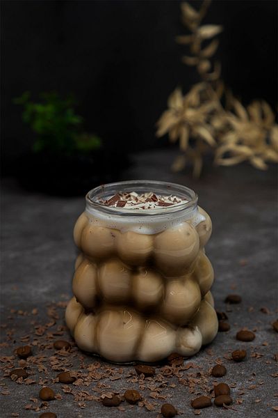 Mirilliahome 2 Pieces Grape Patterned Bead Shaped Heat Resistant Borosilicate Cups