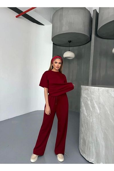 Butik Soft Modal Candy Fabric - Short Sleeve Blouse and Comfortable Pants Two Large-Piece Sets