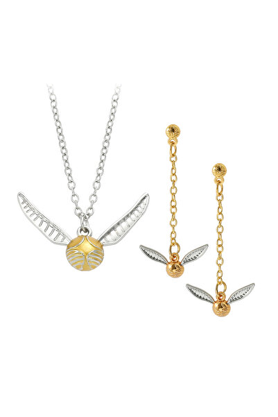 Choice مجموعة واحدة من قلادات وأقراط وقلادات هيرميون سنيتش من أكاديمية هوجورتس السحرية من الكويدتش