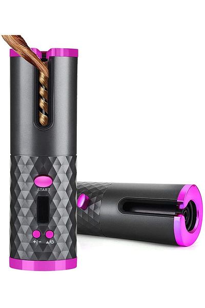 COOYA Cordless Auto Hair Curler, with LCD Display,Adjustable Temperature & Timer, for Hair Styling Medium