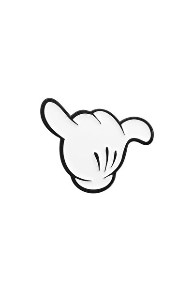 Choice دبوس مينا بتصميم إيماءة إصبع كرتونية "أحبك يا أخي" QHXZ2825، زينة معدن...