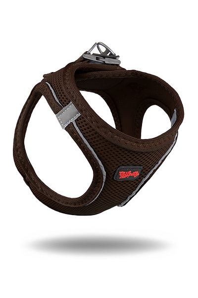Tailpetz Air-Mesh Brown Cat Breast Collar - Soft, Breathable, and Durable