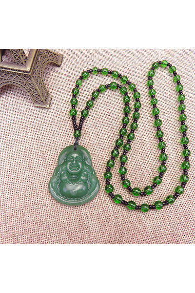 Choice قلادة بوذا الصينية الطبيعية الكلاسيكية A5 قلادة من اليشم سحر الموضة وا...