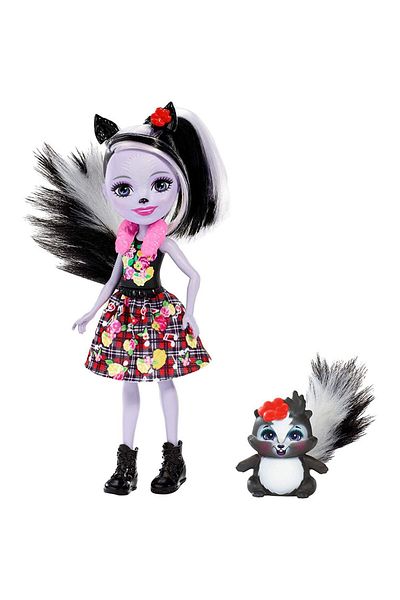 Enchantimals Geantă cu personaje pentru bebeluși: Sage Skunk&caper Dvh87