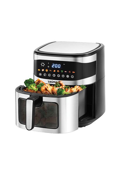 Zelmer Friteuza cu aer cald ZELMER ZAF1500, 6.5l, 1600W, negru-argintiu