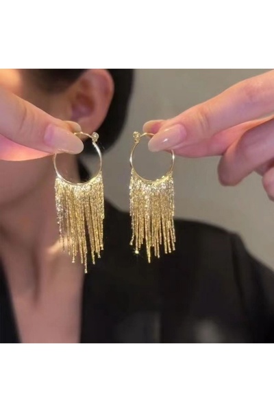 Choice ZT6603-أقراط نسائية ذهبية اللون بتصميم بوهيمي عتيق، مكونة من قطعتين، م...