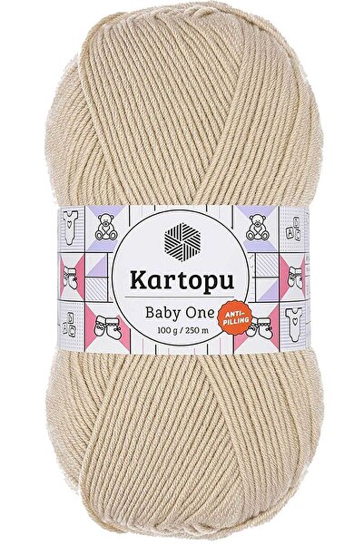 Genel Markalar Baby One Tüylenmeyen El Örgü İpi Yünü Taş K855