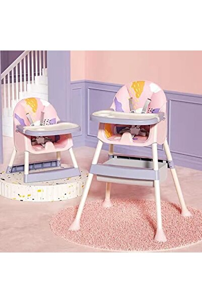 Arabest Feeding Chair with Detachable Double Tray for Baby (Pink+purple)
