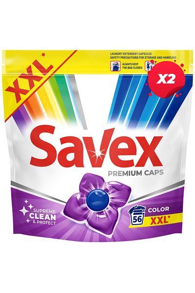 SAVEX X2 - SAVEX DETERGENT SUPER CAPS 56PCS COLOR
