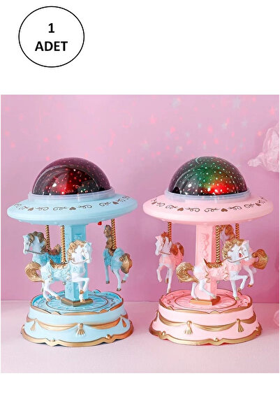 Genel Markalar Atlı Karınca Projeksiyon Işıklı Müzik Kutusu Büyük Boy Yf-2280