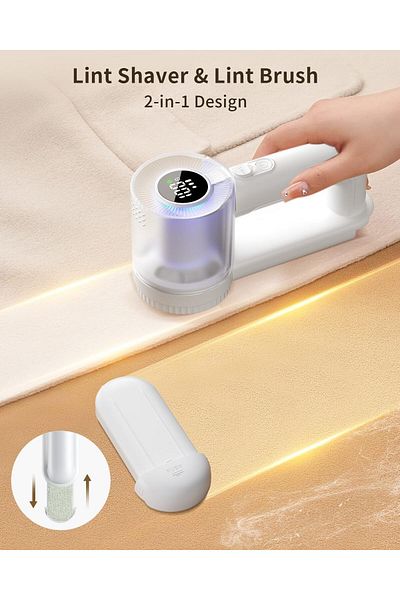 COOYA Rechargeable Fabric Shaver, Electric Hair Remover, 3 Large Blades for Removing Lint on Clothes