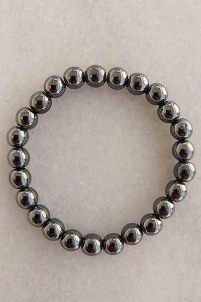 SEVENSLEEPERS Hematite Natural Stone Bracelet - Children and Adult Unisex