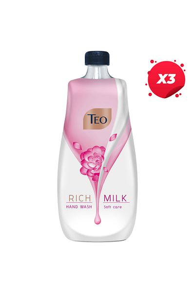 Teo X3 - TEO LIQUID SOAP REFILL 800ML MILK RICH SOFT CARE