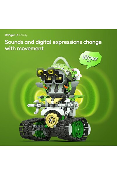 Sillbird Technik Robot, 3'ü 1 Arada Robotik Yapım Seti, Uygulama ve Uzaktan Kumanda ile