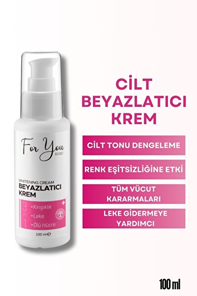 For You Gold Cilt Beyazlatıcı Krem (Kararma Karşıtı - Ton Eşitleyici - Renk Açıcı Krem)