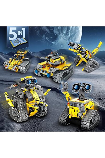 Sillbird 5'i 1 Arada Robotik Set, Uygulama ve Uzaktan Kumandalı, Programlanabilir Yapım Oyuncağı