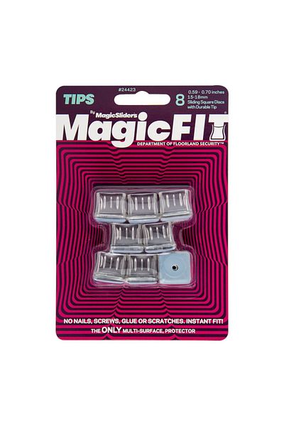 Magic Sliders Square Shape Rubber Felt Pad Set 0.59 - 0.70 Inch