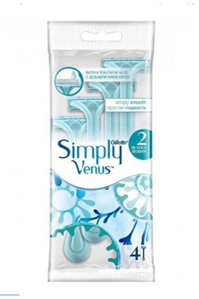 Gillette جيليت سيمبلى فينوس امواس حلاقة نسائي 2 شفرة 4 حبه نسائى ازرق