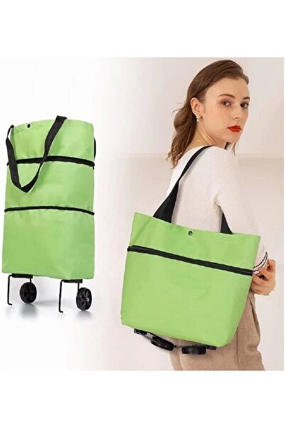 Svein Çok Amaçlı Pratik Katlanabilir Alışveriş Pazar Market Arabası Çantası T...