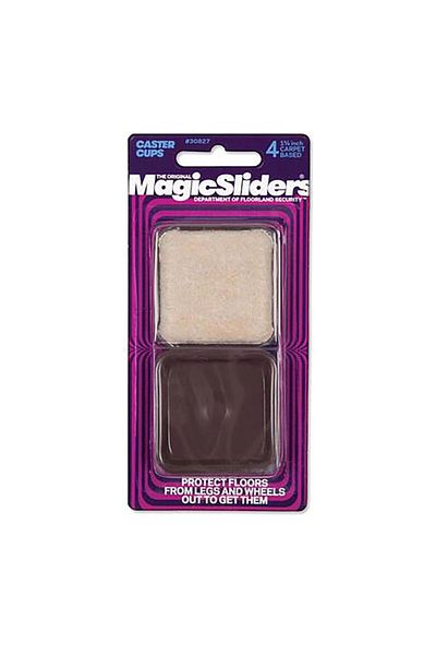 Magic Sliders كوب دوار مصنوع من السجاد مكون من 4 قطع بقياس 1-3/4 بوصة