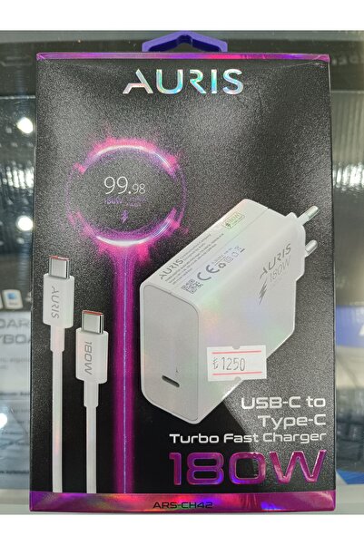 Auris 180W Usb- To Type-c Turbo Şarj Aleti Set