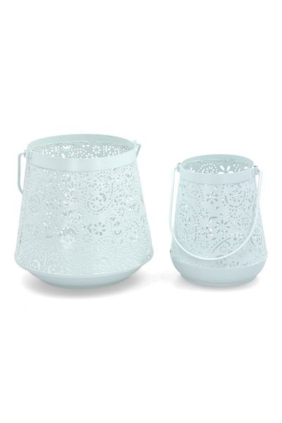 SERENE Sturdy Flat Base Decorative Metal Elegant Candle Holder