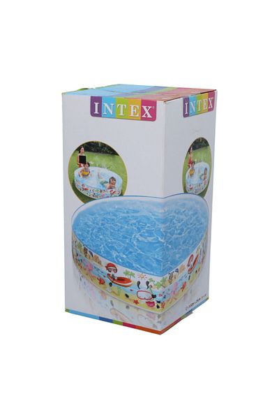 Intex Vinyl Under the Palm Trees Snapset Kiddie Pool 443 Liter