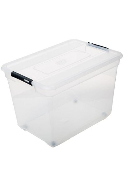 Five Simply Smart Solutions+ Elegant and Durable Design Plastic Storage Box 100 Liter