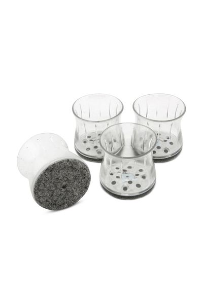 Magic Sliders Round Shape Rubber Felt Pad Set 1.5 - 1.75Inch