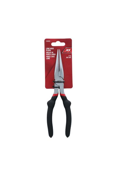 ACE Ergonomic Vinyl Grip Handle Long Nose Plier 8inch
