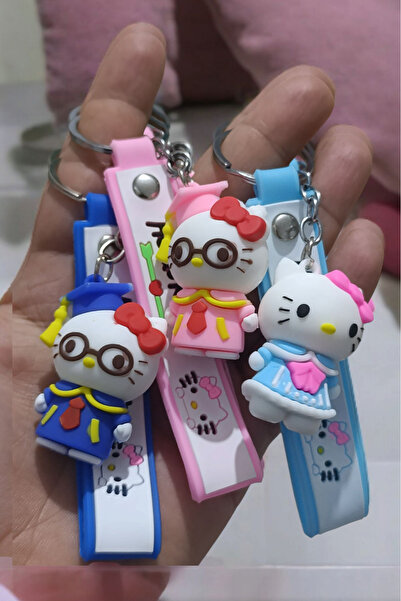 Birmem Sevimli 3d Hello Kitty Anahtarlık Seti | Koleksiyon, Çanta Charmı, Hed...