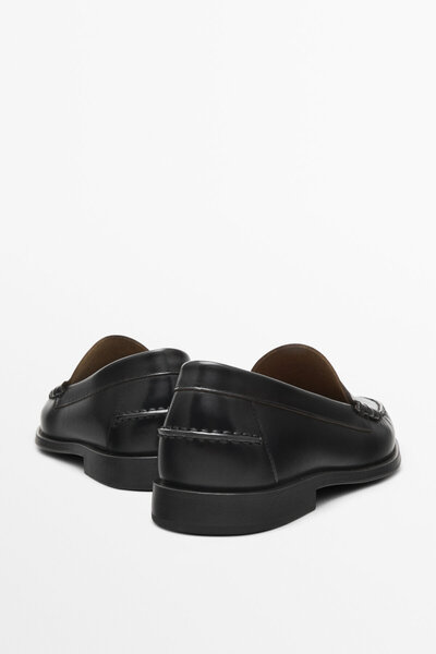 Massimo Dutti Bantlı deri makosen
