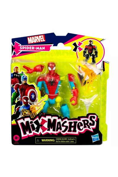 Marvel Spider-Man Spider-Man Mix Mashers Aksiyon Figürü – Parçalanabilir, Karıştır ve Birleştir (Orijinal Lisanslı)