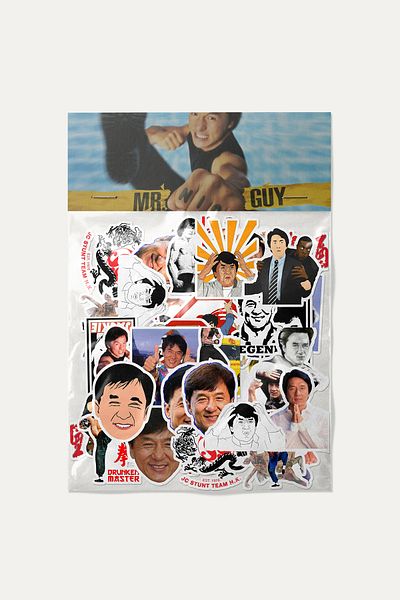 dadi ramba Jackie Chan Sticker Pack - Bullet Journal - Agenda - Planner - Notebook - Laptop Sticker Decal