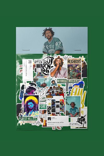 dadi ramba J. Cole Sticker Pack - Bullet Journal - Agenda - Planner - Notebook - Laptop Sticker Decal