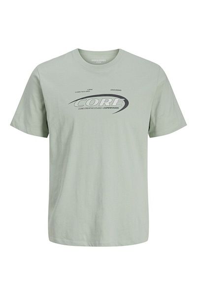 Jack & Jones Ανδρικό μπλουζάκι Jcostar Tee Ss Crew Neck Mar 2025 12276492-Aquagray