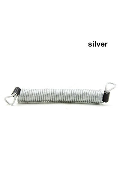 Choice silver 2.5m Safety Disc Brake Helmet Wire Bicycle Lock Rope Anti-theft Security Reminder Motorcycle