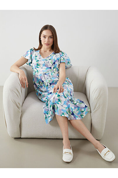LC Waikiki V-Neck Floral Dress