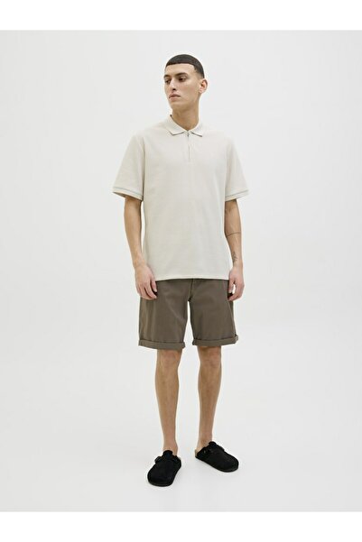 Jack & Jones Erkek Gri Jpstrick Original Short Mid Şort 12165892-Morel