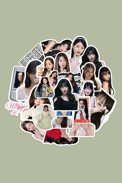 dadi ramba Jang Wonyoung (IVE) Sticker pack - Bullet Journal - Agenda - Notebook - Laptop Label Sticker