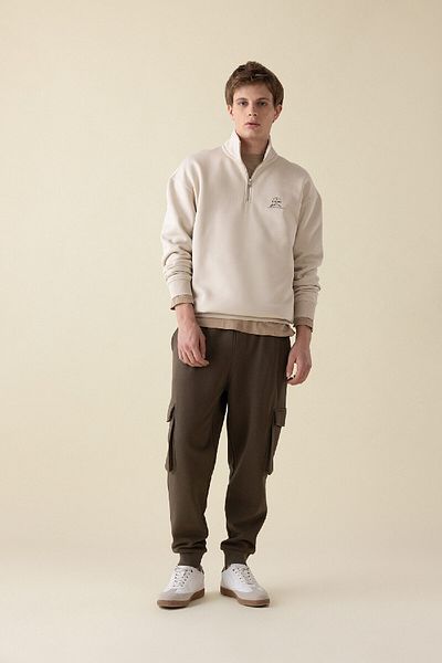 DeFacto Φούτερ Jogger Regular Fit - Cargo Pocket, Lace Up Elastic Leg Y5533az24au