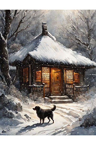 LİLYHOBBYLAND Sayılarla Boyama Hobi Seti Renkli Baskılı (Çerçeveli) 60x75 cm:...