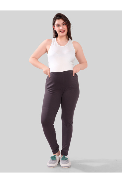 Tummy Viscose Solid High Waist Maternity Leggings