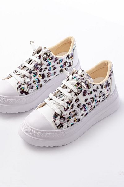 p papuccum ortopedi çocuk ayakkabıları Tenis elastic pentru fete cu model leopard