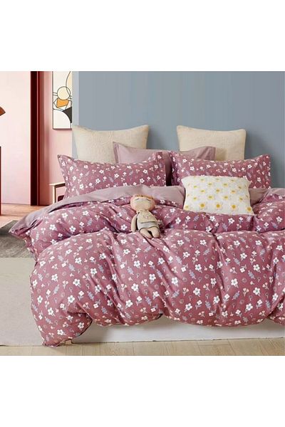 Pucioasa 100% cotton percale bed linen, 6 pieces, Pucioasa, Floricele 5