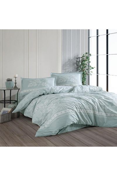 Pucioasa 100% cotton bed linen ranforce, green, Devlin