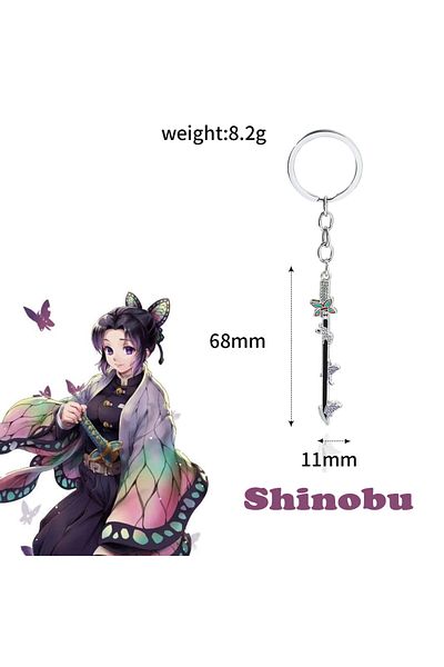 Choice Kochou Shinobu 15 أنماط أنيمي شيطان القاتل كيميتسو نو يابا السيف المفاتيح Rengoku Kyoujurou Giyuu