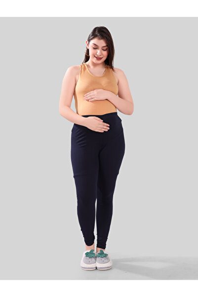Tummy Viscose Solid High Waist Maternity Leggings