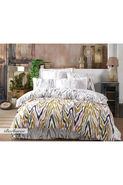 Hobby home collection Lenjerie de pat poplin percale, Hobby home collection, Barbara - Mustard